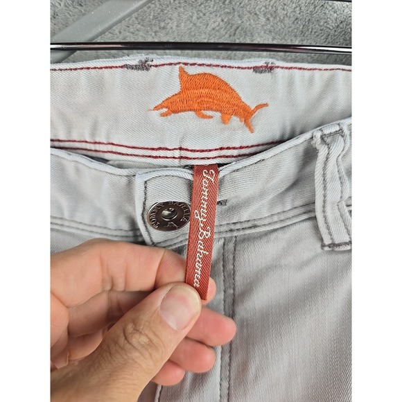 Tommy Bahama Jeans‎ Mens 37x30 Grey Denim Casual Pants Trousers Marlin Flaw - Picture 6 of 14